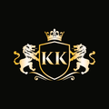 Goldenes Wappenlogo mit zwei Löwen und Krone, zentrales Schild mit Initialen 'KK' – edles Design für RiechGutschein Geschenk-Gutscheine.
